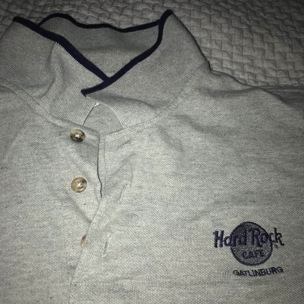 Hard Rock Cafe Gatlinburg XL Gray Polo